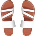 thumbnail image 1 of AVEKI Sandales Plates de Plage pour Femmes Large Entrecroisée String Slip on Slides Sandales Été Confortables Pantoufles d'Extérieur Intérieures 0517M, 1 of 6