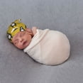thumbnail image 6 of Picia Cartoon Bear Yellow Printed Preemie Hats for Baby Girls Cotton Premature Knot Hats Newborn Hospital Cap Warm Knot Beanie Nicu for Preemie Girls and Boys, 6 of 6