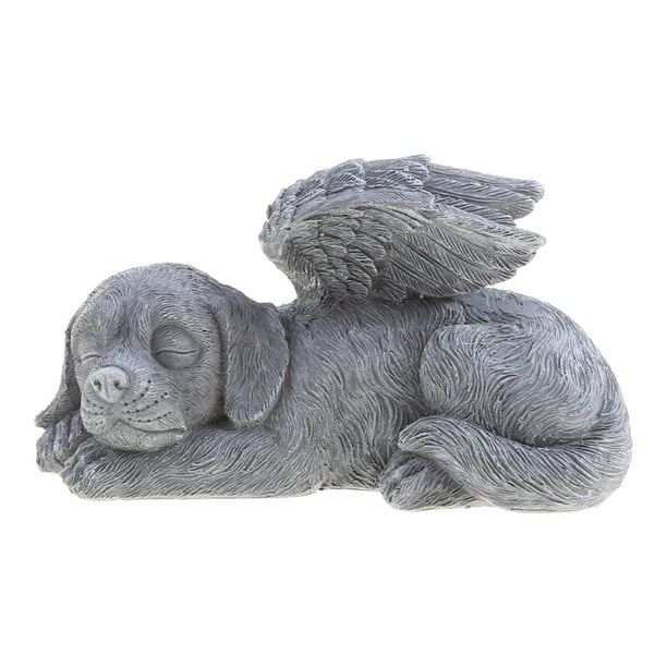 ZUARFY Dog/Cats Angel Pet Memorial Grave Marker Tribute Statue Resin