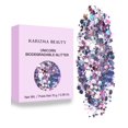 thumbnail image 1 of Brillo grueso biodegradable estroboscópico de unicornio // Karizma Beauty Silver Bio Glitter Eco Glitter Face Glitter Festival Chunky 10g, 1 of 4