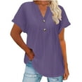thumbnail image 3 of Rvasteizo Womens Summer V Neck Camisoles Solid Color Sleeveless V Neck Striped Print Casual Summer Top, 3 of 5