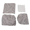 thumbnail image 4 of Juego de 2 fundas elásticas para sofá, protector de muebles, funda suave para sofá, lavable a máquina, protección total, para 3 personas, 190-230 cm, 4 of 15