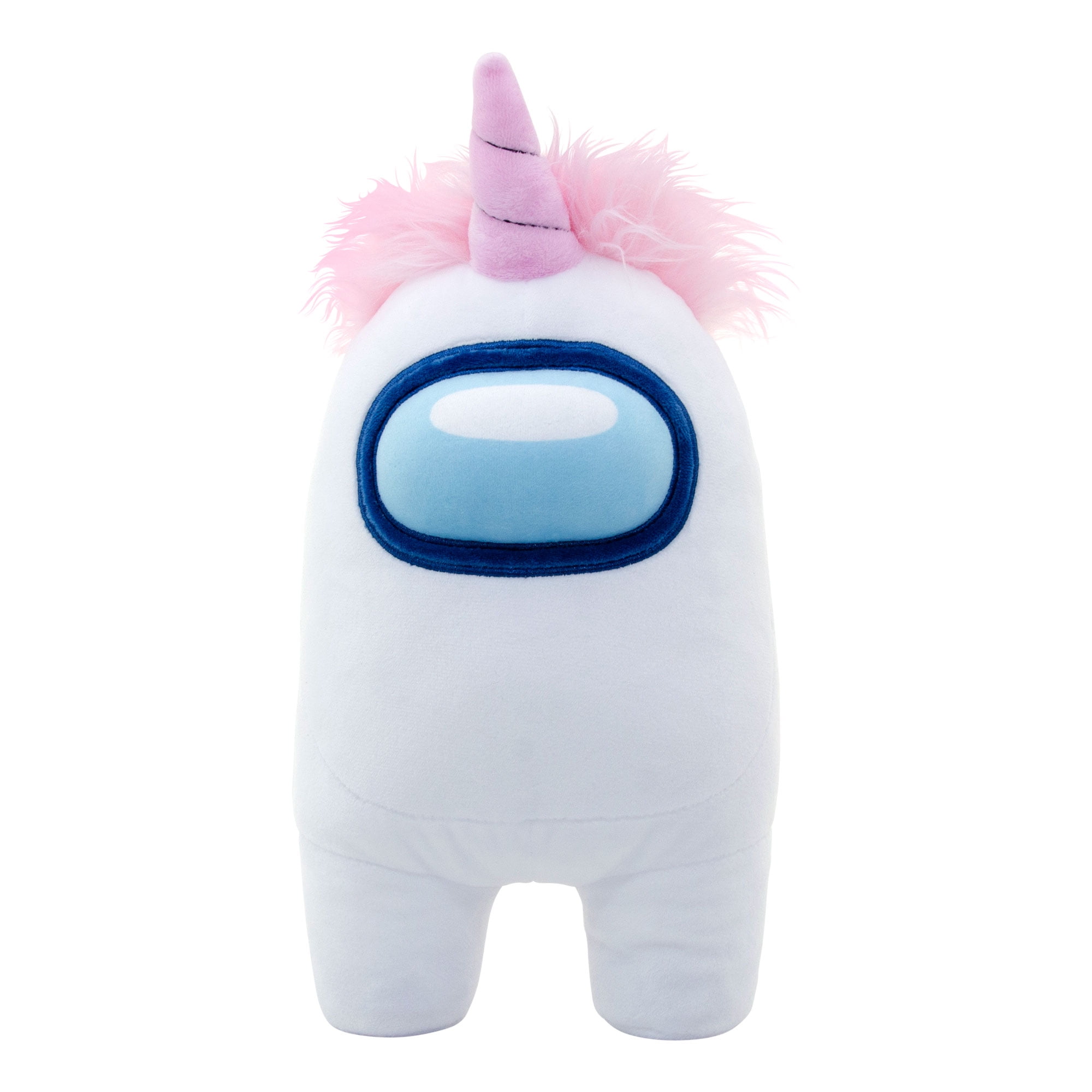 Among Us Official 12Inch SuperSoft Squishy Plush White with Unicorn Hat