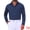 Dark Blue, variant on DARING DIVA Men's Point Collar Button Long Sleeve Business Shirts M Black