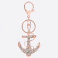 thumbnail image 5 of AYHU Rose Gold Tone Cute Anchor Bag Charm Keychain Car Key Chain with Key Rings for Women Girls Gifts, Small, 5 of 5