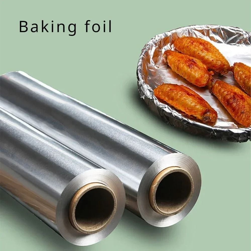 5M/10M/20M Aluminium Catering Tin Foil Thickened BBQ Accessories Barbecue Tin Foil Roll Heat Safe Disposable