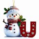 thumbnail image 1 of Adornos navideños de muñeco de nieve | Juego de 26 letras decorativas para una decoración navideña personalizada | Colgantes para interiores para el hogar, la oficina y fiestas, 1 of 1