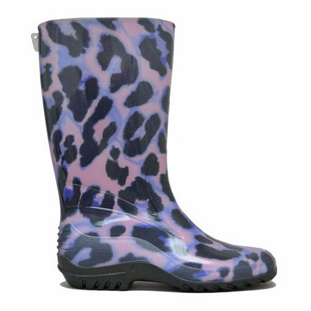 snow leopard rain boots