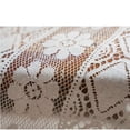 thumbnail image 3 of Juego de varillas para cortinas con acabado de flores beige huecas americanas sin perforaciones, 3 of 6