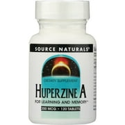 Source Naturals Huperzine A, 200 mcg, 120 Tablets