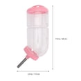 thumbnail image 2 of SHISUYAN 2Pcs Rabbit Drinking Fountain Practical Pet Water Bottle Pet Supply(Random Color), 2 of 8