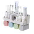 thumbnail image 1 of Dispensador de pasta de dientes inteligente y portavasos para una familia de cuatro personas: estación de enjuague automática, 1 of 4