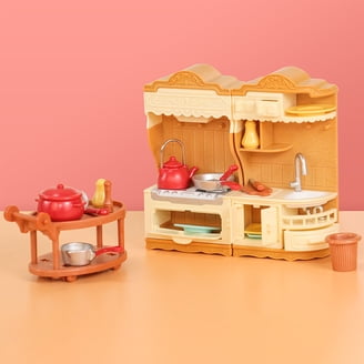WWQ TY0072HG TUZT Cute Kitchen Dollhouse For Kids - Miniature Play Kitchen Toy Set
