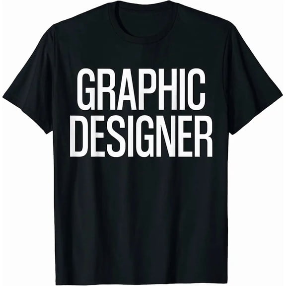 Men's Casual Graphic Designer Typography Cotton T-Shirt