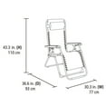 thumbnail image 3 of Mainstays Oversized Zero Gravity Chair, 3 of 9