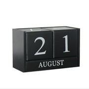 UYUH Vintage Wooden Calendar Desktop Date Display Home Office Decoration for Home Bedroom Kitchen Bathroom Garden Tools Supplies & Decorations