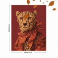 thumbnail image 3 of UXIEQU Cheetah with Scarf Canvas Wall Art 15.75x11.81 Inches, 3 of 8