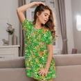 thumbnail image 3 of Balery St Patrick's Day6 Pattern Womens Short Sleeve Sleepshirt Scoopneck Cute Nightdress Comfy Nightgown Loungewear Dress, 3 of 6