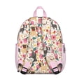 thumbnail image 3 of Pug Dogs with Flowers Backpack Backpack for School,Cute School Bag,Schoolbag with Adjustable Shoulder Straps & Padded Back,13.8"x11.4"x6", 3 of 6