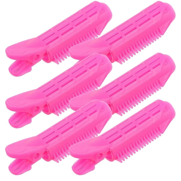 6 rulos para la raíz del cabello con pinzas para dar volumen y crear ondas rápidamente. Aptos para uso profesional en salones de belleza y en casa.