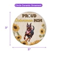 thumbnail image 5 of Proud Doberman Pinscher Mom Happy Mother's Day with Love Ceramic Round Ornament Doberman Dog Lover Gifts Home Tree Decor - 02003, 5 of 5