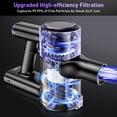thumbnail image 3 of A27 Cordless Vacuum Cleaner, Stick Vacuum with Powerful Suction, Hose, Green LED Light, Anti-Tangle Brush, Lightweight Rechargeable Vacuum Cleaner for Home, Hardwood Floors, Carpets,Purple, 3 of 10