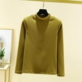 thumbnail image 2 of Kaemgyyd Women's Thermal Shirts Winter Warm Mock Neck Pullover Long Sleeve Undershirt Tops Solid Color Fall Base Layer, 2 of 7