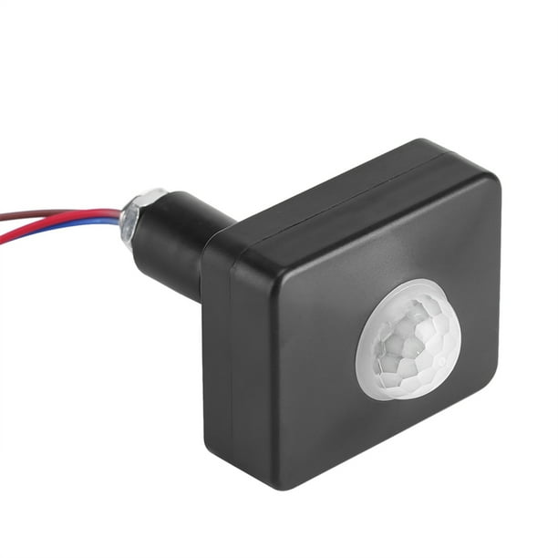 Detector de sensor, interruptor PIR negro, sensor de movimiento infrarrojo, sensor de movimiento, construcción robusta
