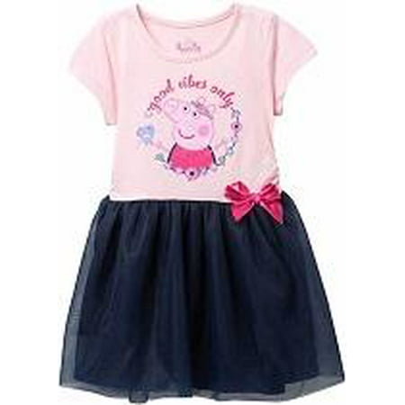 Peppa Pig Toddler Girls' Short Sleeve TuTu Dress - Pink/Navy - Sizes 2T ...