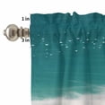 thumbnail image 4 of Solid Color Curtain Valances Set Gray Kitchen Curtains 24&nbsp;inch Length Rod Pocket Valance and Tiers 3 Piece Set Small Bedroom Bathroom Laundry Decor, 4 of 9