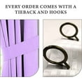 thumbnail image 2 of Amay Blackout Double Pinch Pleat Curtain Panel Violet 50"W x 204"L- 1Panel, 2 of 4