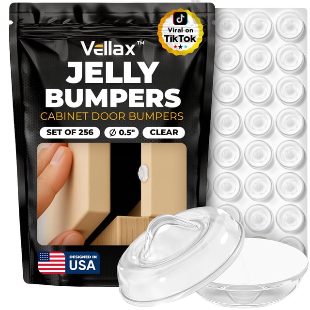 Topes de silicona Vellax 256 transparentes tipo gel de 1,3 cm