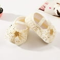 thumbnail image 3 of Baby Girls Bowknot Princess Shoes Headband Set Newborn Net Yarn Slip-On Crib Shoes, 3 of 6