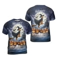 thumbnail image 3 of Happy Halloween Airedale Terrier Witch Pumpkins Bats All Over Print 3D Shirt Unisex Merch Dale Waterside Dog Lover - 13012, 3 of 6