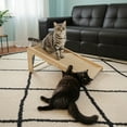 thumbnail image 5 of Extra Large Cat Scratcher, L-shaped Sisal Cat Scratching Pad, Solid Scratching Ramp, Vertical & Tilted Design, Sturdy Claw Post for Big Cats, 5 of 5