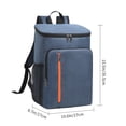 thumbnail image 3 of Cooler Backpack, Large Capacity Insulated Lunch Bag with Bottle Holders, Portable Food Storage Backpack for Daily Travel Office Car Picnic Camping and Outdoor Activities, 3 of 7