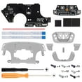 thumbnail image 2 of eXtremeRate Clear Black Programable RISE4 Remap Kit for Nintendo Switch Pro Controller, Upgrade Board & Redesigned Back Shell & Back Buttons for Nintendo Switch Pro Controller -Controller NOT Included, 2 of 8