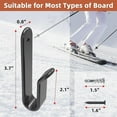 thumbnail image 4 of Horizontal Snowboard Wall Mount Clips, Snowboard Rack Wall Mount, Snowboard Mount Storage, Snowboard Display Wall Mount, 4 of 5