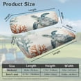 thumbnail image 3 of Psesaysky Universal Golf Cart Seat Covers Ezgo Sea Turtle Coral Print Dress UP Older Breathable Golf Cart Front Seat Cover Fit Like a Glove, Easy to Install, Washable, 3 of 8
