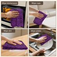 thumbnail image 6 of 2 Pcs Funny Kitchen Towels,Halloween Purple Spider Web Pattern Microfiber Dish Towels,Kitchen Tea Towels,Kitchen Towel Set (18" X 26"), 6 of 7