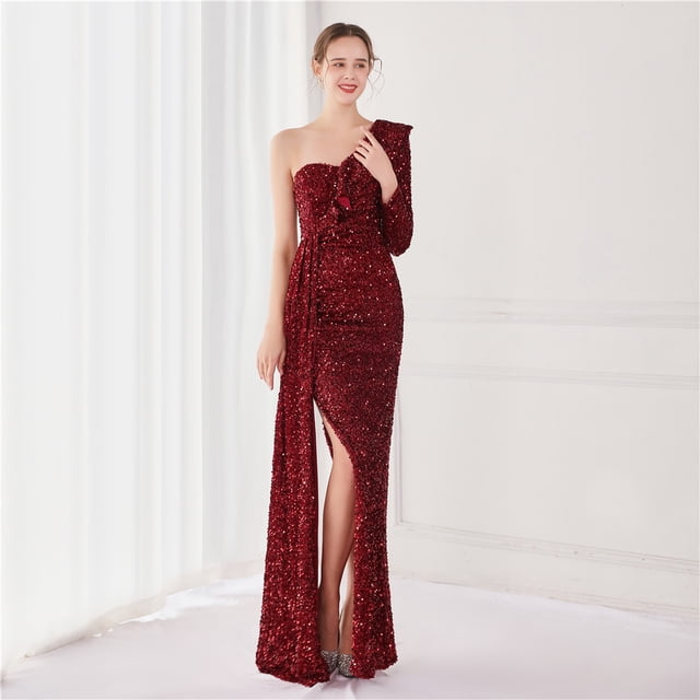 Vestido estilo hada para fiesta, vestido de noche, vestido sexy largo adelgazante para novia