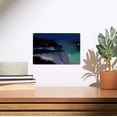 thumbnail image 2 of Niagara Falls, Falls and Green Lights at Night Birch Wood Wall Sign (6x9 Rustic Home Decor, Ready to Hang Art), 2 of 5