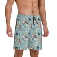 thumbnail image 2 of Naloa Animal Dog Men's Short Pajama Pants, Lounge Comfort Shorts with Elasticized Waistband and Side Pockets - XX-Large, 2 of 9