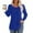 Blue, variant on ADSSDQ Long Sleeve Blouses for Women Dressy Casual Pleated Shirts Fall Fashion Crew Neck Tunic Tops for Leggings Trendy Clothes White L