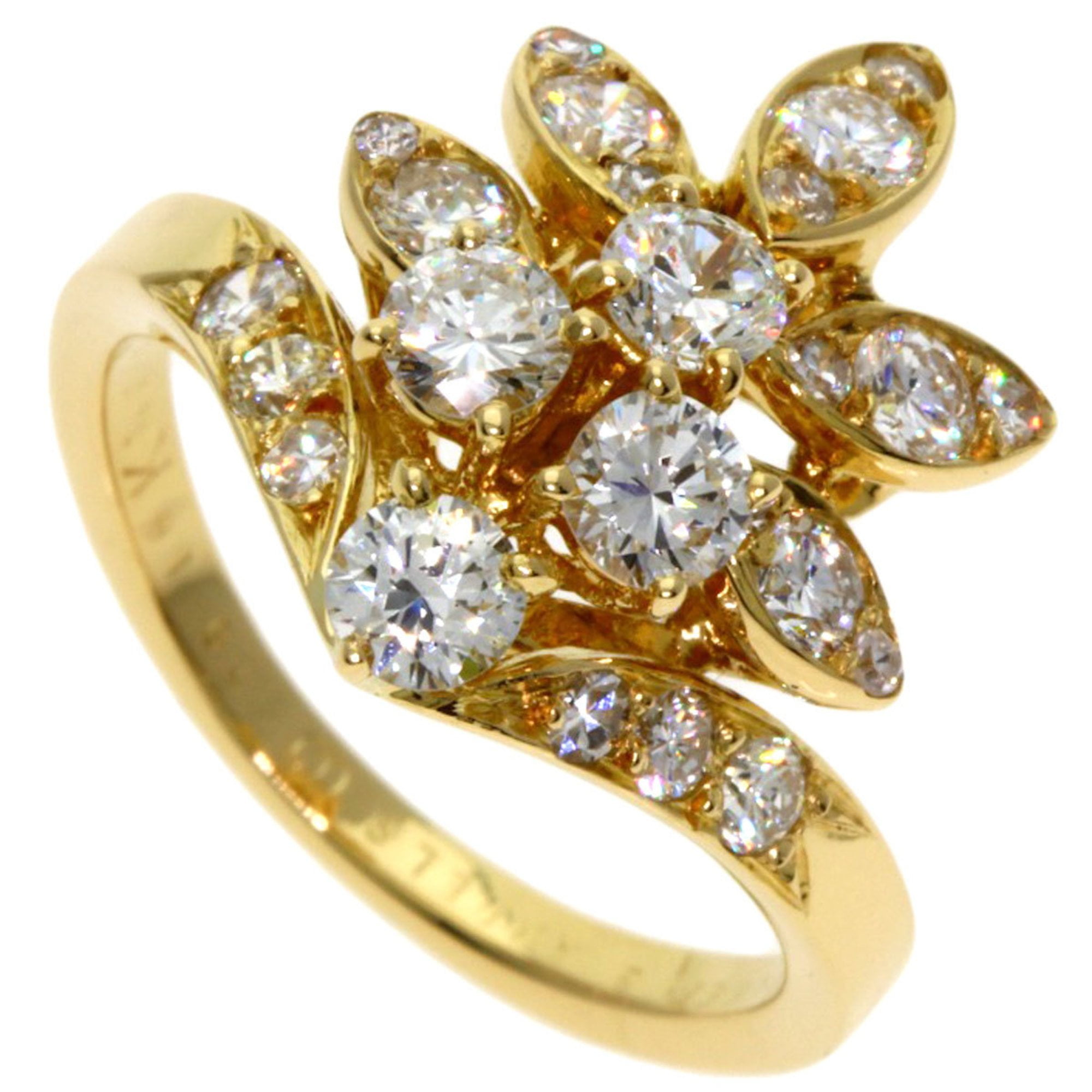 Pre-Owned Van Cleef & Arpels Diamond Ring in 18K Yellow Gold for Women (Good)