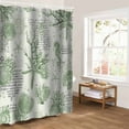 thumbnail image 5 of Sage Green Starfish Bathroom Curtain 72 Inch Shower Curtain with Hooks, Coastal Nautical Coral Rudder Shell Waterproof Polyester Bath Curtain Washable Bathtub Curtain 60''x 72'', 5 of 6