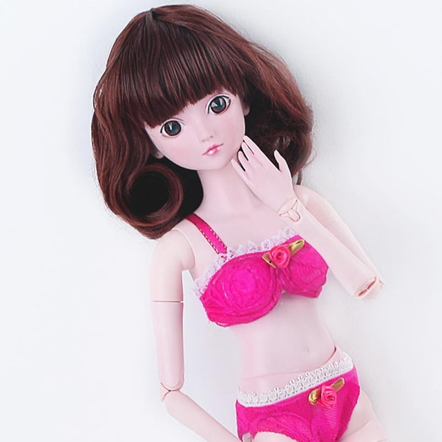 Conjunto de ropa interior de diseñado con encaje de muñeca para 1/3 Lolita YO Dress Up Hugo Conjunto de ropa interior de sujetador BJD