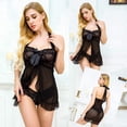 thumbnail image 5 of Sngxgn Women Snap Crotch Lingerie Lace Bodysuit Deep V Teddy Lace(Black,XXL), 5 of 8