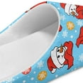 thumbnail image 4 of Uourmeti Snowflake Cartoon Snowman Women's Anti Skid Slippers Non Slip Rubber Sole Soft Plush Fuzzy Indoor Outdoor House Shoes Warm Cozy Comfy Comfortable Sole, 4 of 6