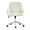 Silver White, variant on YITAI Velvet Office Desk Chair with Wheels and Silver Base,Modern Height Adjustable 360 Degree Swivel Upholstered Vanity Chairs with Arms for Living Room Bedroom, Study,White